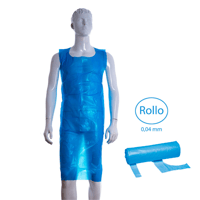 Disposable Virgin LDPE Polyethylene Apron 0.04mm - Blue - ROLL (100 units)